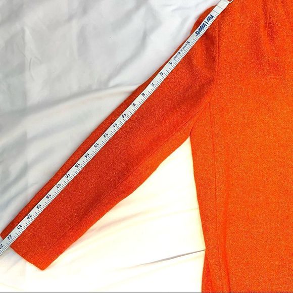 Vintage 1960’s Hand Made Bright Orange Shift Jacket Dress - Picture 12 of 12